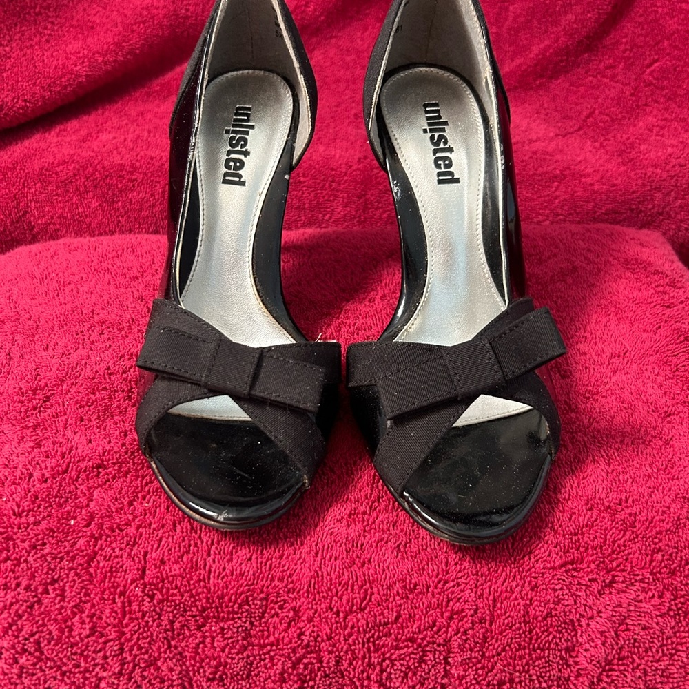 Unlisted Black Women's Peep Toe Heels